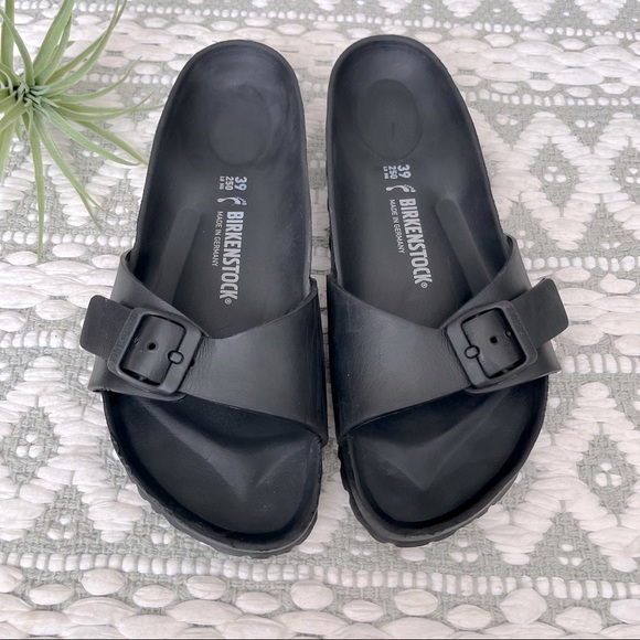 Birkenstock Shoes - Birkenstock | Size 39 (8) Black Madrid Eva Waterproof Rubber Womens Slide Sandal